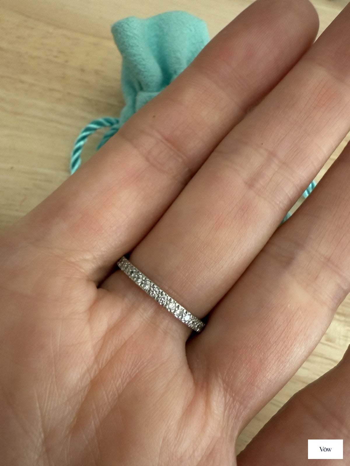 Tiffany & Co. Platinum Diamond Ring — Round Brilliant, Size 4 — Authentic Pre-Owned