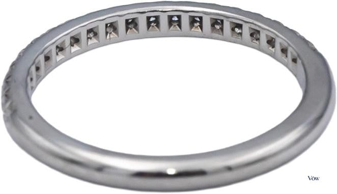 Tiffany & Co. Round Diamond Band — 0.20ct, Platinum, Size 5 — Authentic Pre-Owned