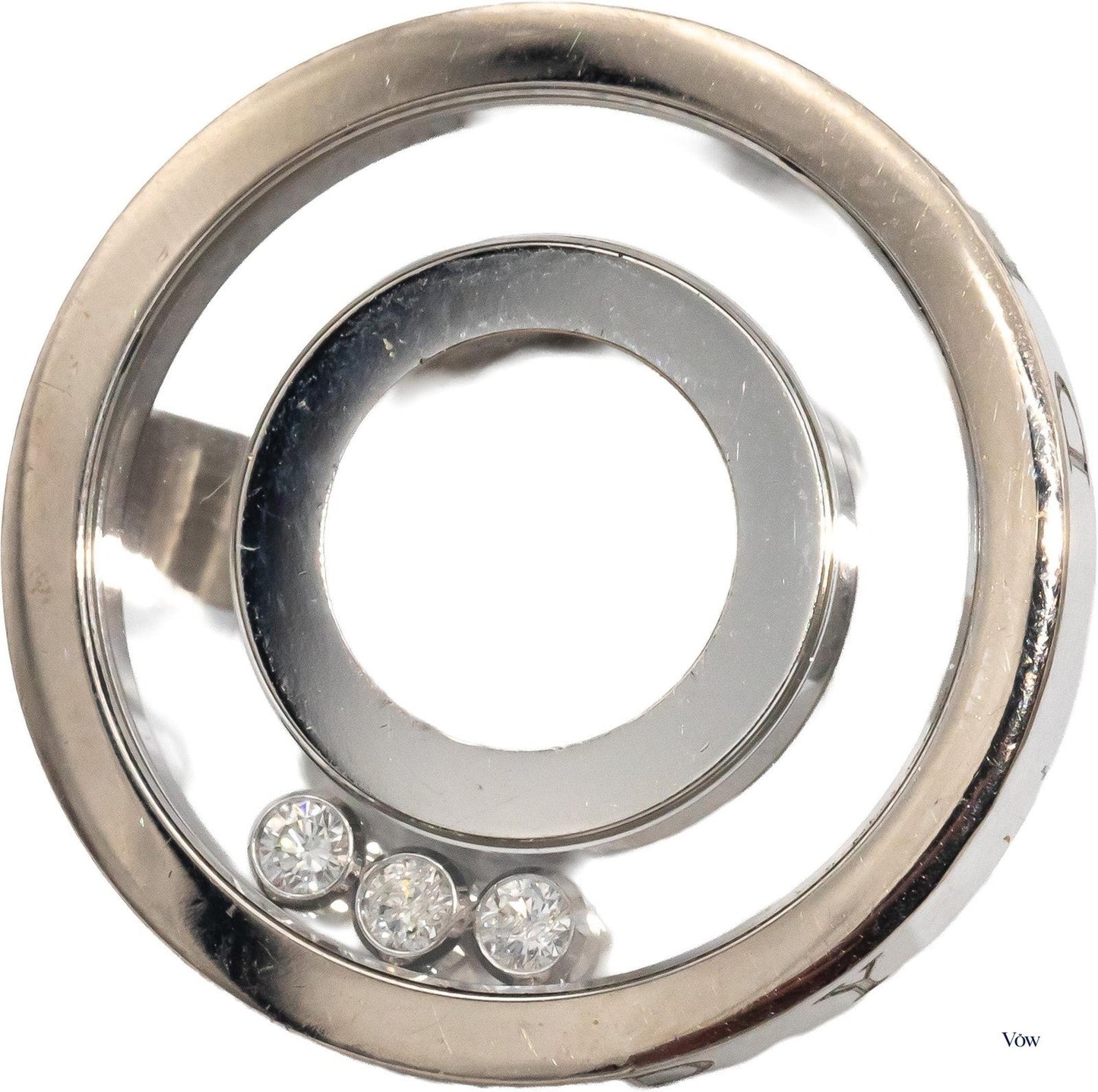 Chopard Happy Diamond — 0.17ct Round, 18k White Gold — Authentic Pre-Owned