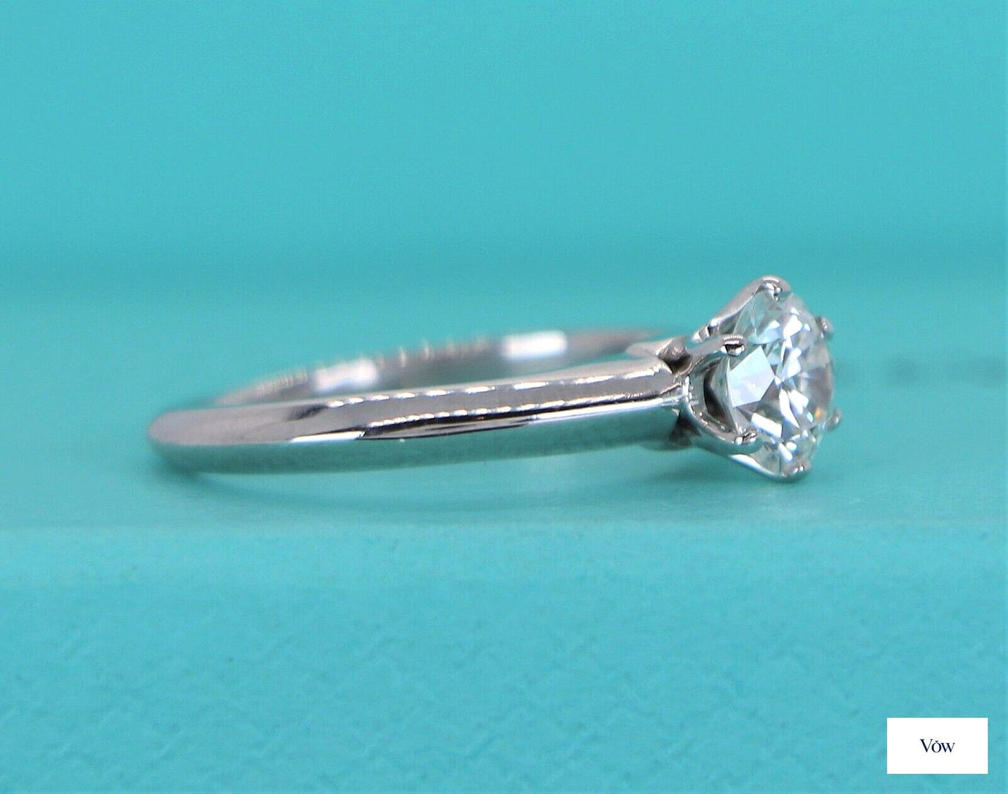 Tiffany & Co. Platinum Round Diamond Ring — 0.70ct — Authentic Pre-Owned