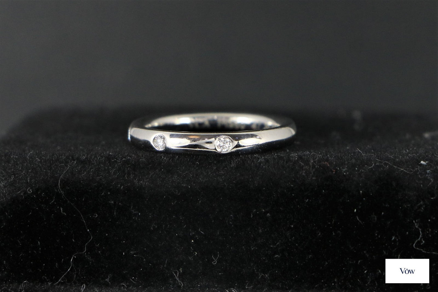 Van Cleef & Arpels Tendrement Étoiles — 0.06ct Platinum Band — Authentic Pre-Owned
