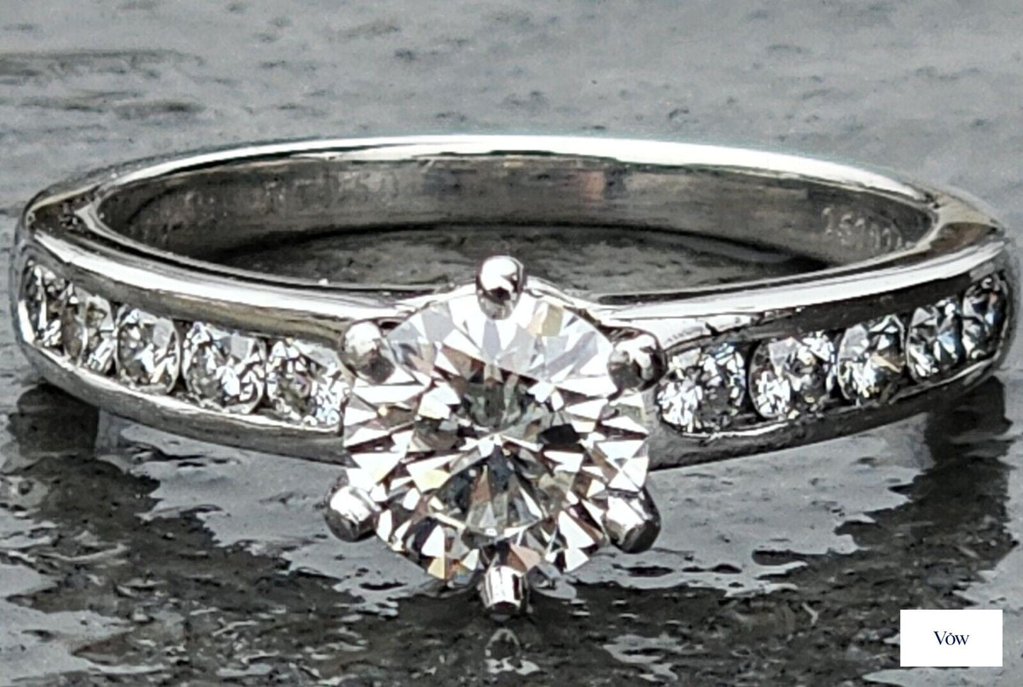 Tiffany & Co. Round Diamond Engagement Ring — 0.79ct, Platinum — Authentic Pre-Owned