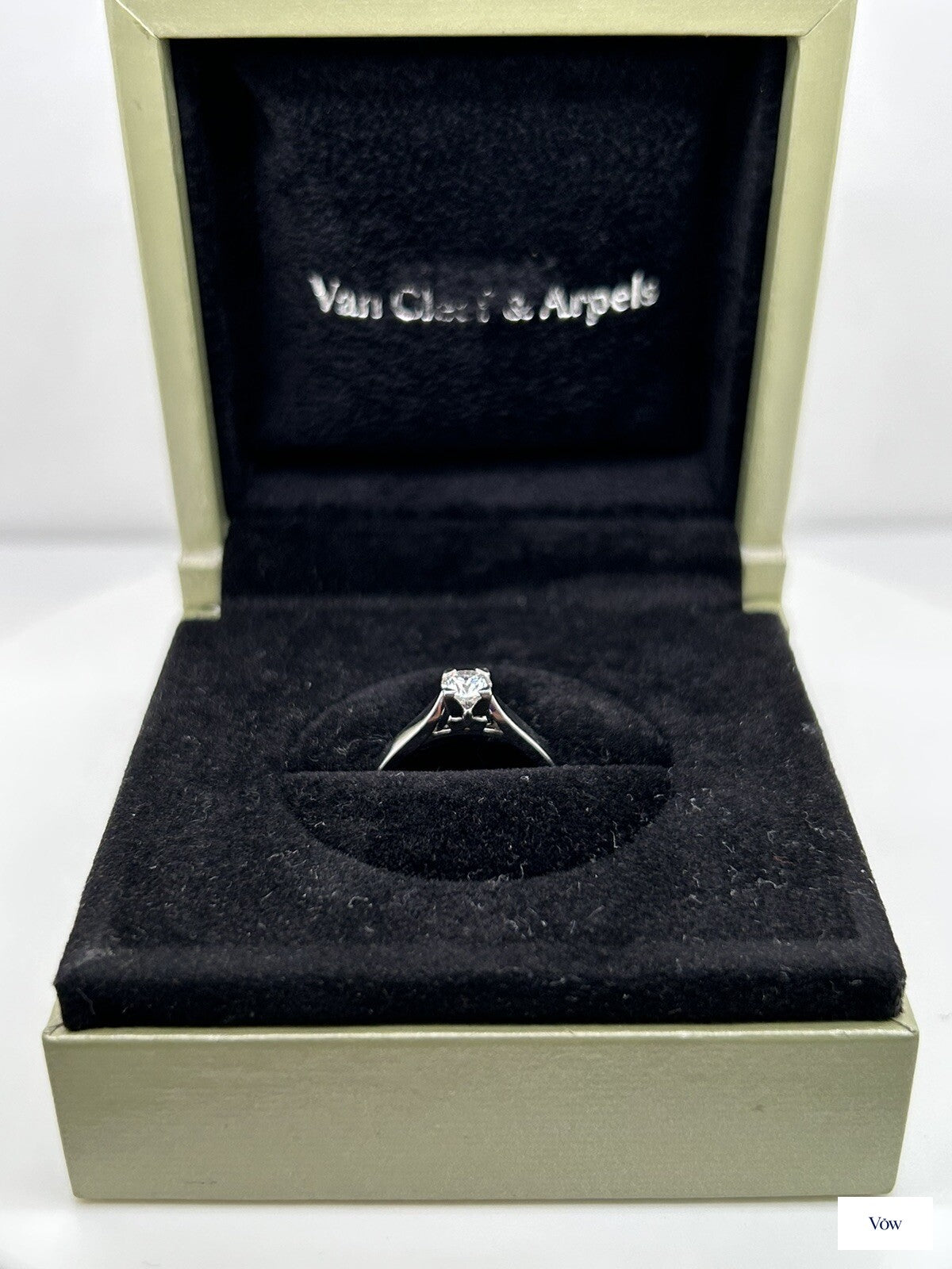 Van Cleef & Arpels Round Diamond Ring — 0.30ct, Platinum — Authentic Pre-Owned