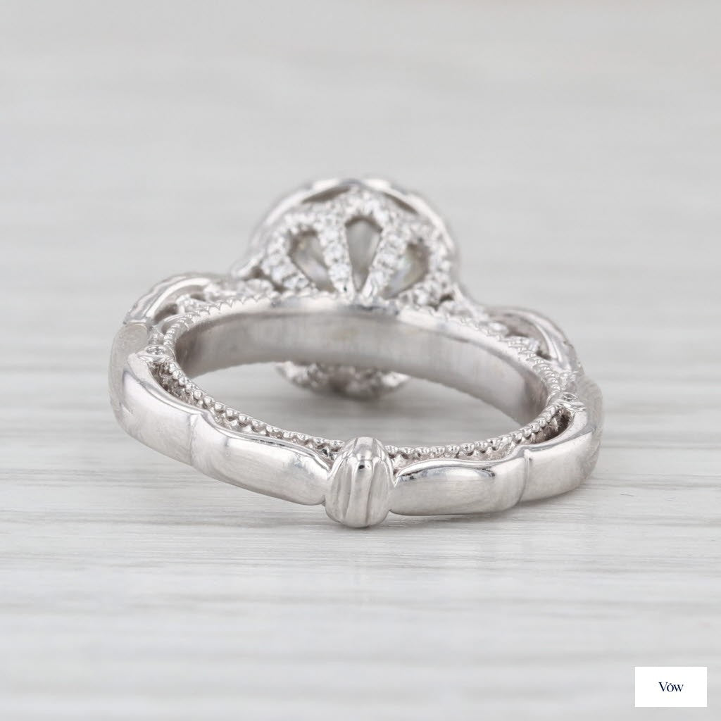 Verragio Halo Round Diamond Ring — 1.32ct, 14k White Gold — Authentic Pre-Owned