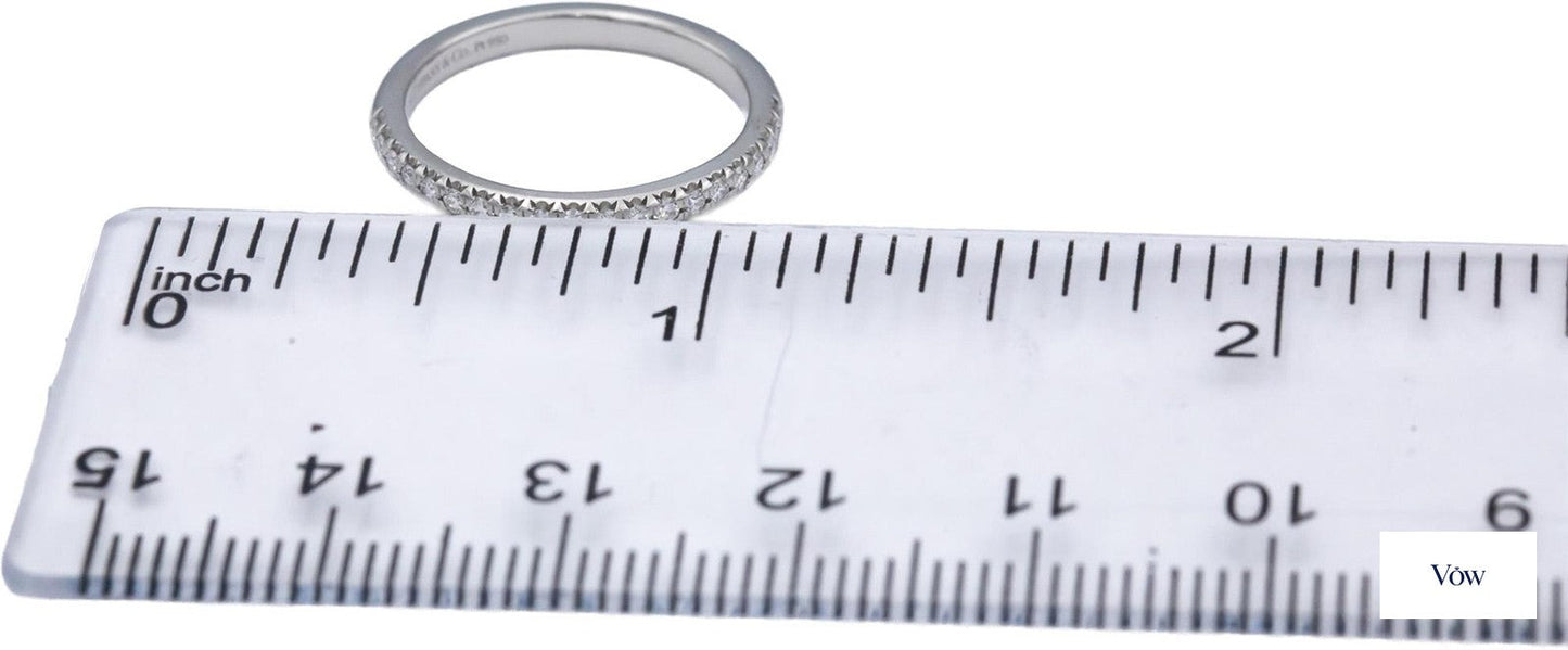 Tiffany & Co. Round Diamond Band — 0.20ct, Platinum, Size 5 — Authentic Pre-Owned