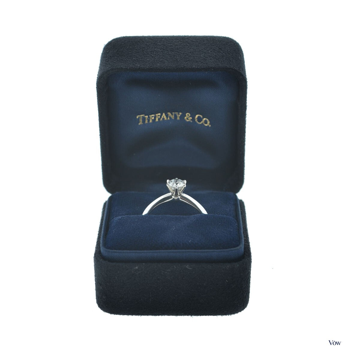 Tiffany & Co. Round Diamond Solitaire — 0.52ct, Platinum — Authentic Pre-Owned