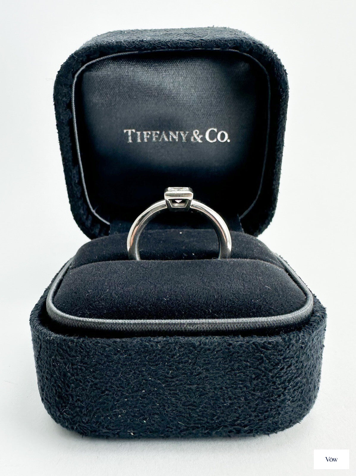 Tiffany & Co. Princess Diamond Ring — 34.00ct Platinum — Authentic Pre-Owned