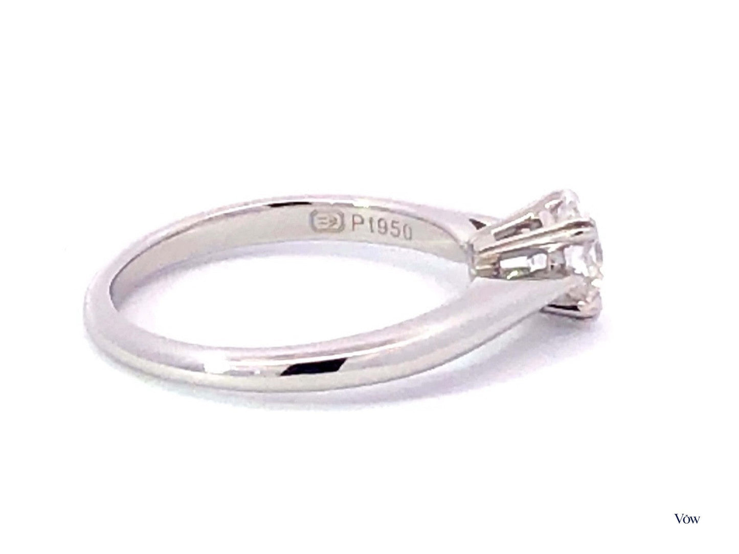 Harry Winston Solitaire Diamond Ring — 0.57ct Round, Platinum — Authentic Pre-Owned