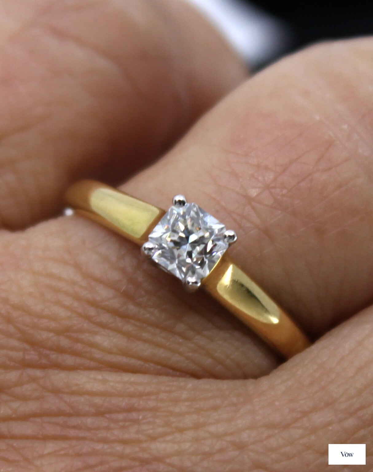 Tiffany & Co. Lucida Solitaire — 0.50ct Diamond, Yellow Gold — Authentic Pre-Owned