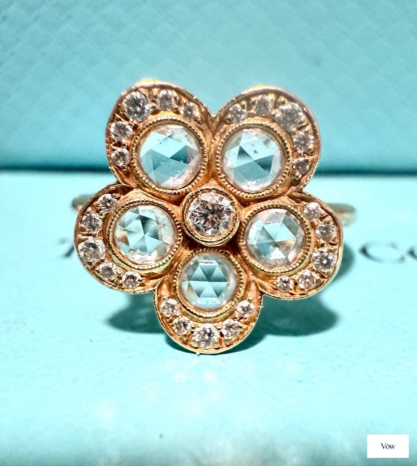 Tiffany & Co. Enchant Garden Flower Diamond Ring — 18k Rose Gold, Size 5.5 — Authentic Pre-Owned