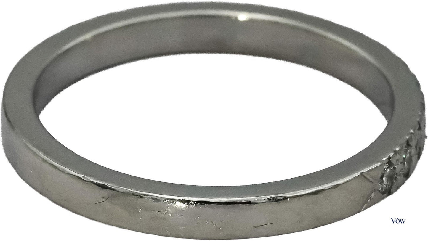 Tiffany & Co. Novo Diamond Band — 0.16ct Platinum Ring — Authentic Pre-Owned
