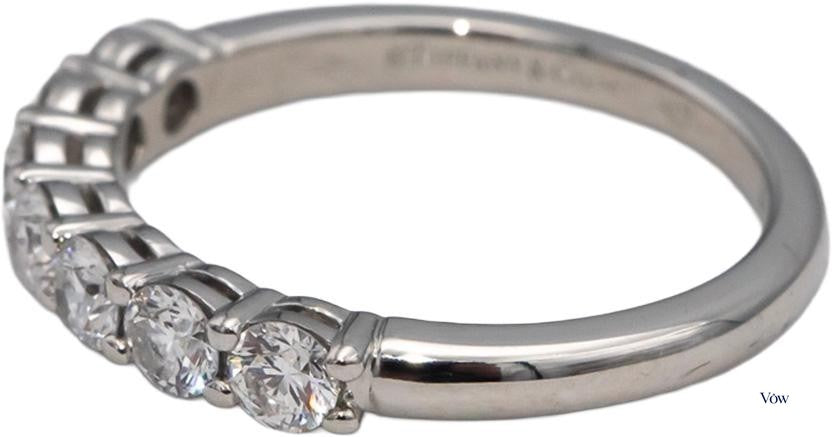 Tiffany & Co. Round Diamond Wedding Band — 0.57ct, Platinum — Authentic Pre-Owned