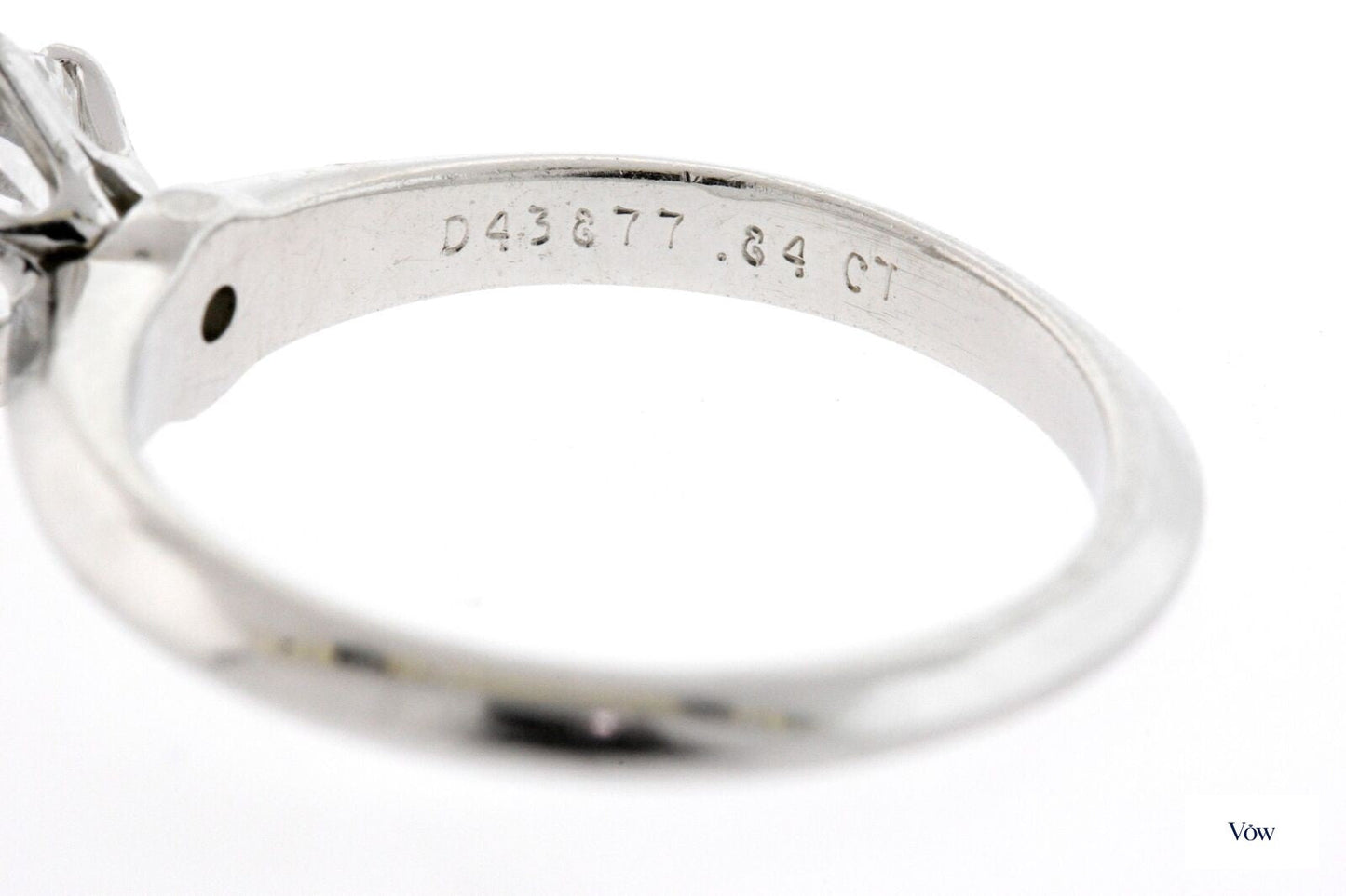 Tiffany & Co. Round Solitaire — 0.84ct E VS1 Platinum — Authentic Pre-Owned