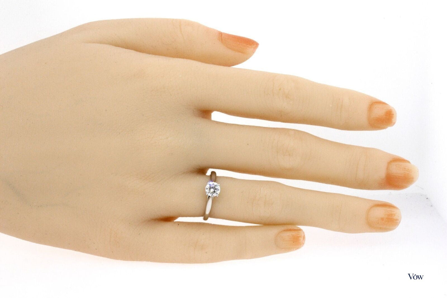 Cartier Solitaire Diamond Ring — 0.48ct Round, Platinum — Authentic Pre-Owned