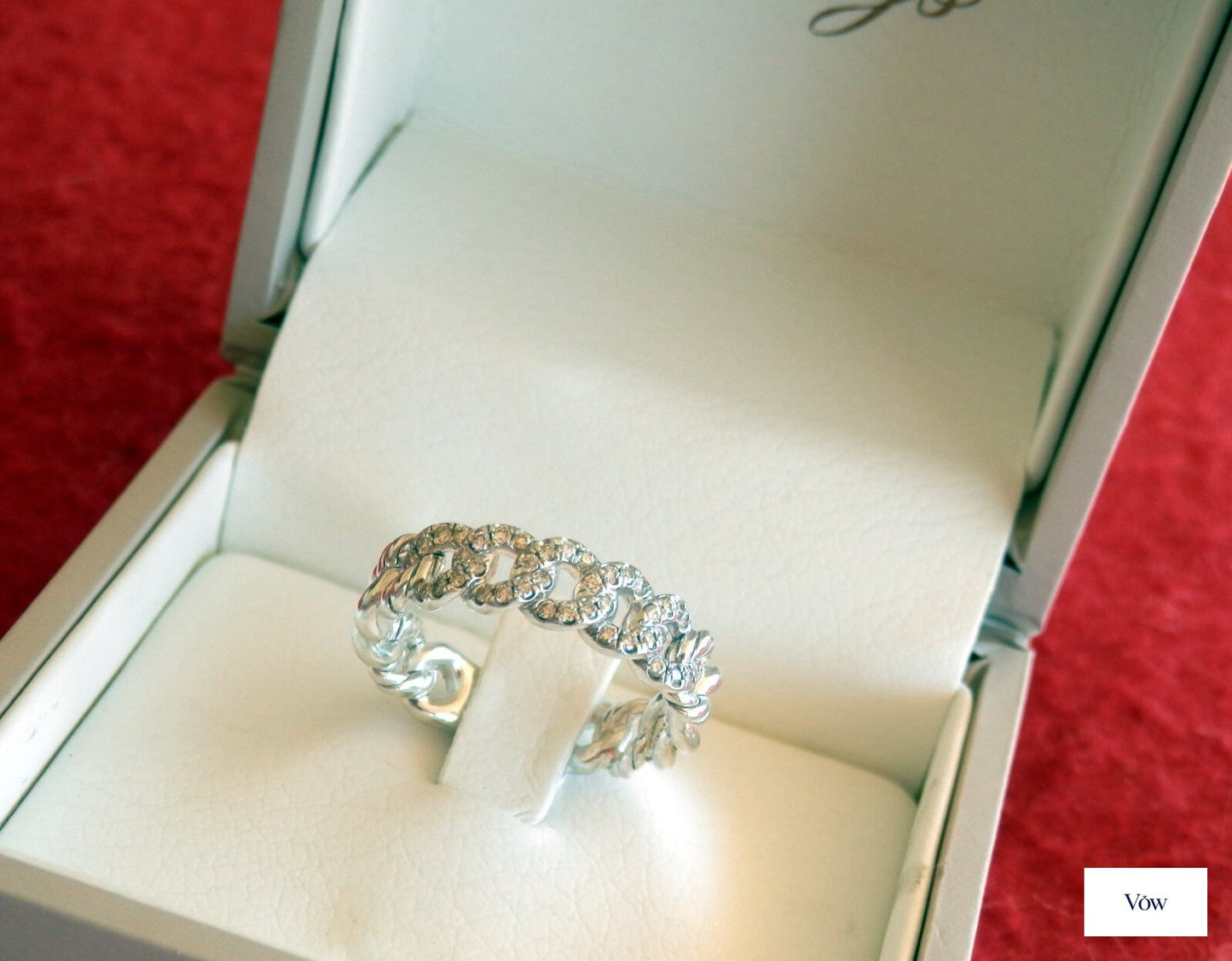 David Yurman Belmont Curb Link — Diamond Pave, Sterling Silver — Authentic Pre-Owned