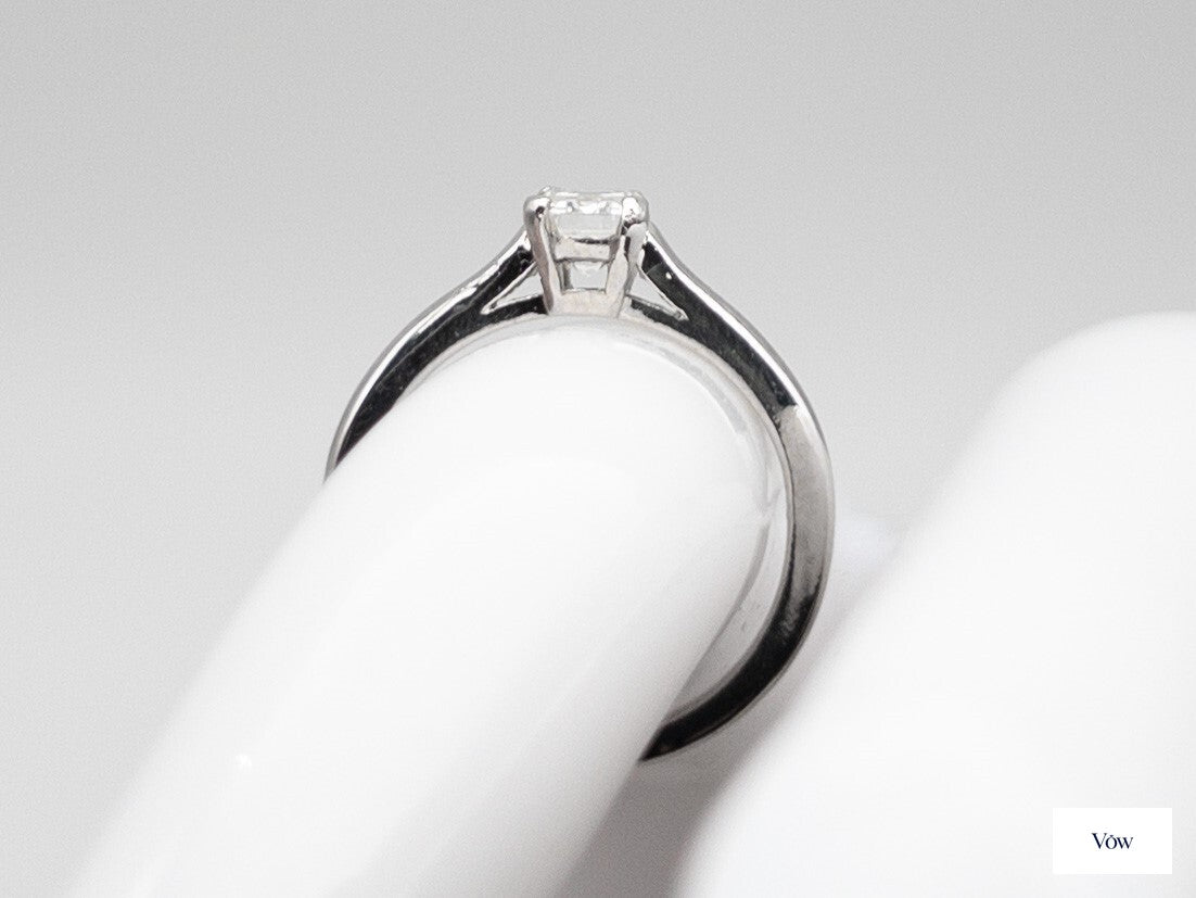Tiffany & Co. Emerald Cut Diamond Ring — 0.63ct, Platinum — Authentic Pre-Owned