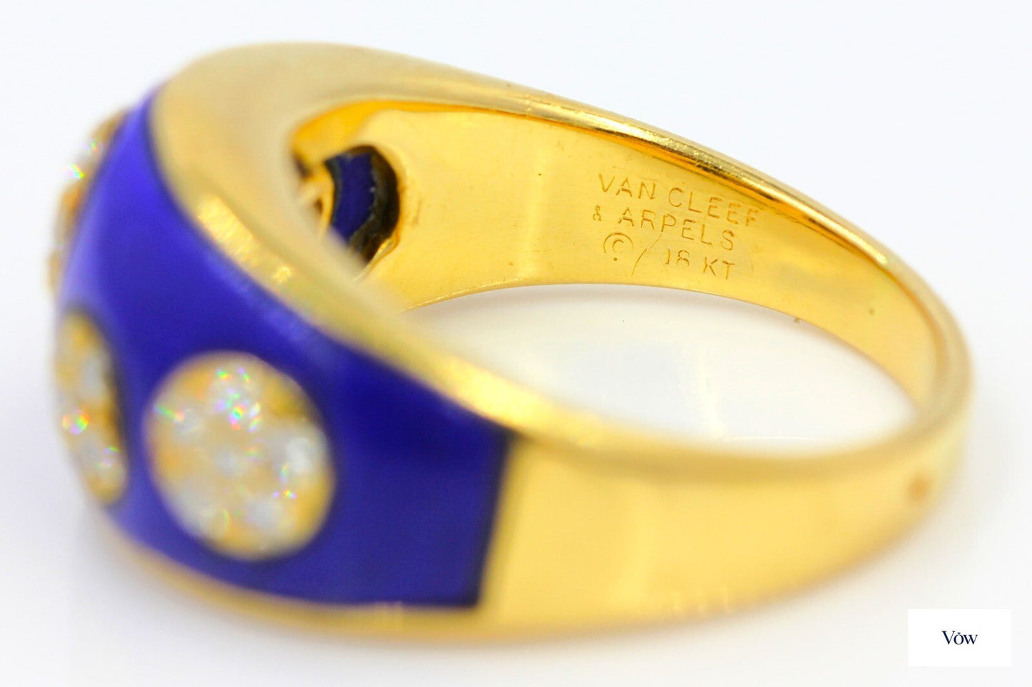 Van Cleef & Arpels Diamond Ring — 0.70ct Round, 18K Yellow Gold — Authentic Pre-Owned