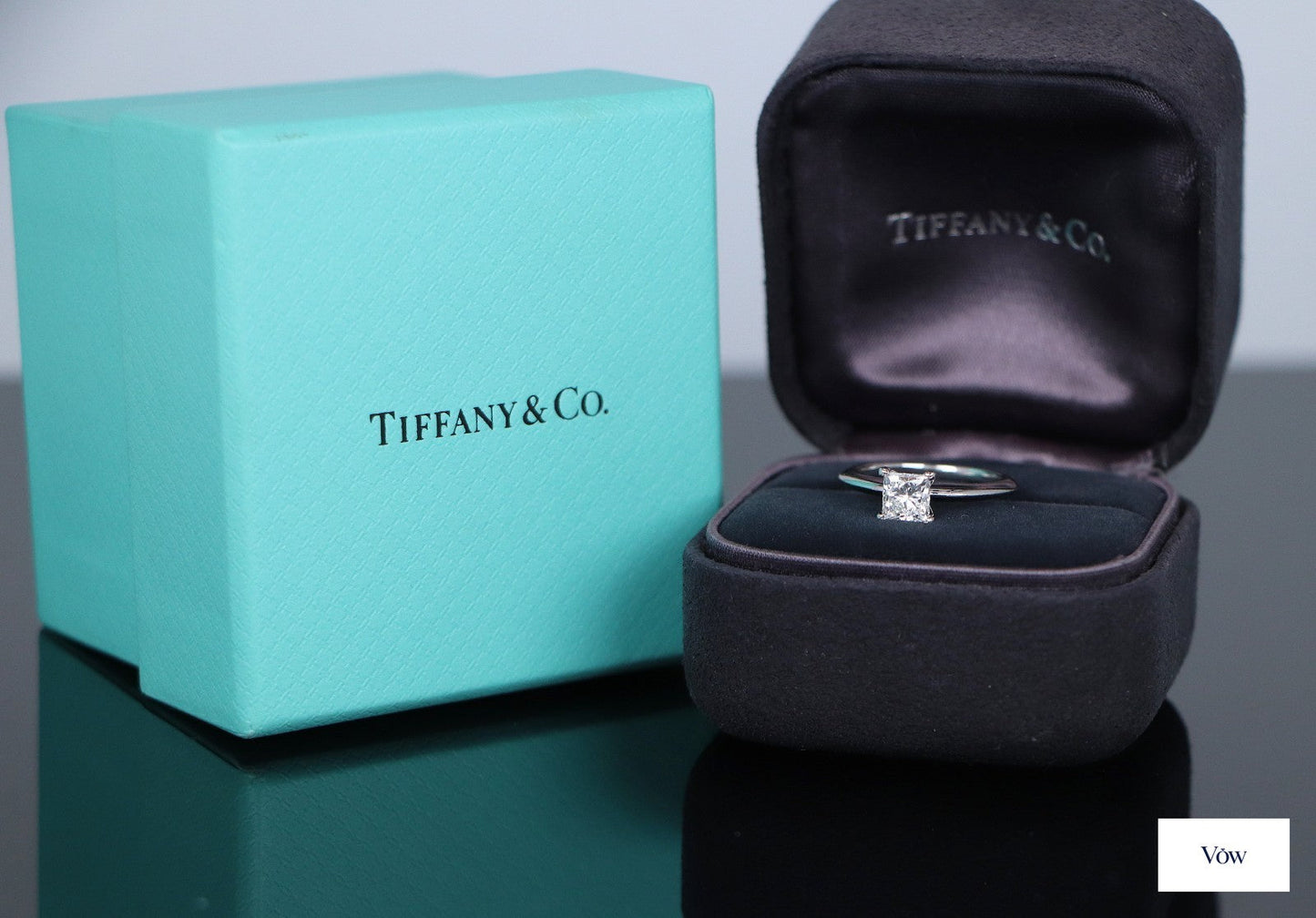Tiffany & Co. Princess Diamond Engagement Ring — 0.70ct Platinum — Authentic Pre-Owned