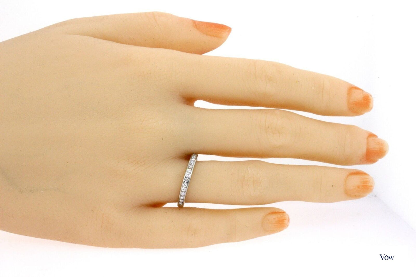 Tiffany & Co. Channel Diamond Wedding Band — 0.24ct Platinum — Authentic Pre-Owned