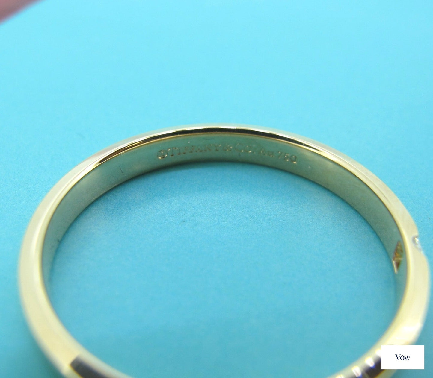 Tiffany & Co. Essential Diamond Band — 18k Yellow Gold, Size 11.5 — Authentic Pre-Owned