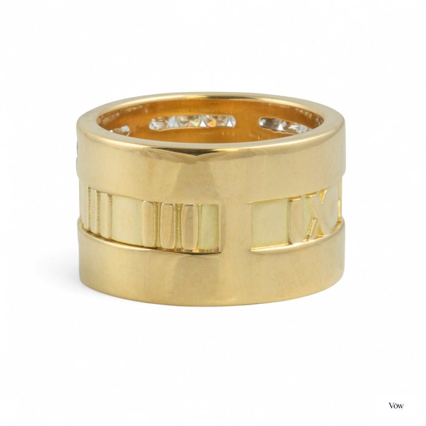 Tiffany & Co. Atlas Roman Numeral — 0.90ct, Yellow Gold — Authentic Pre-Owned