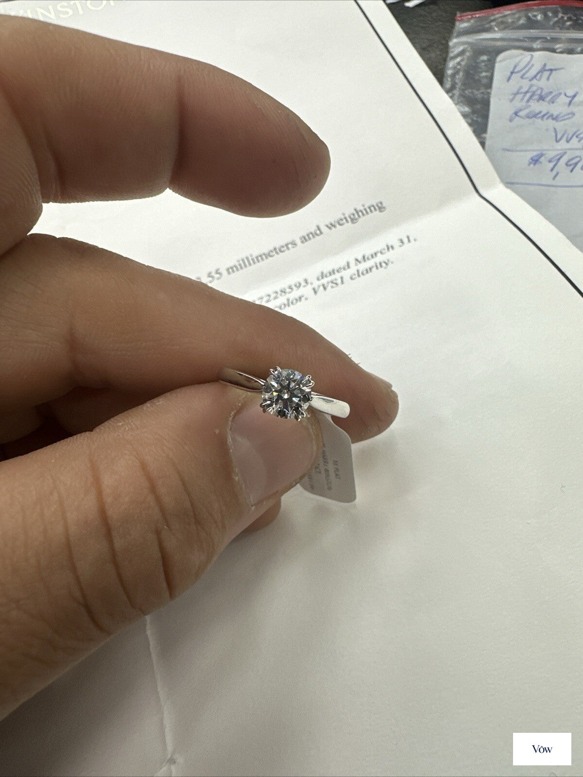 Harry Winston Solitaire — 0.71ct Diamond, Platinum — Authentic Pre-Owned