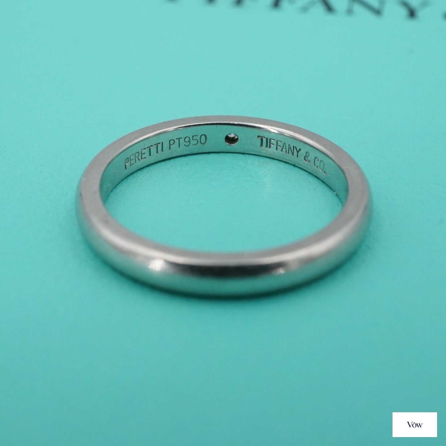 Tiffany & Co. Elsa Peretti Diamond Band — 0.02ct Round, Platinum — Authentic Pre-Owned