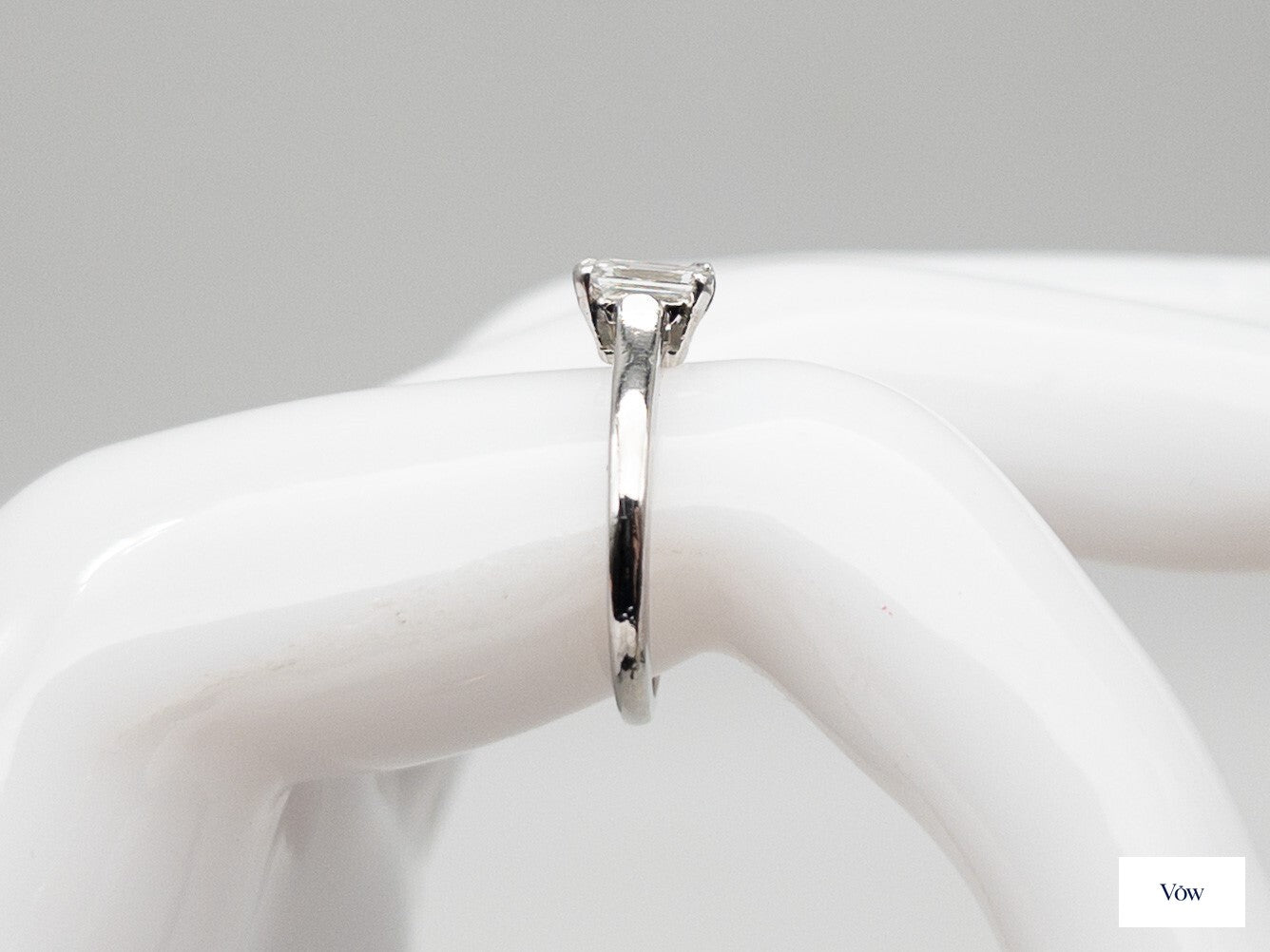 Tiffany & Co. Emerald Cut Diamond Ring — 0.63ct, Platinum — Authentic Pre-Owned