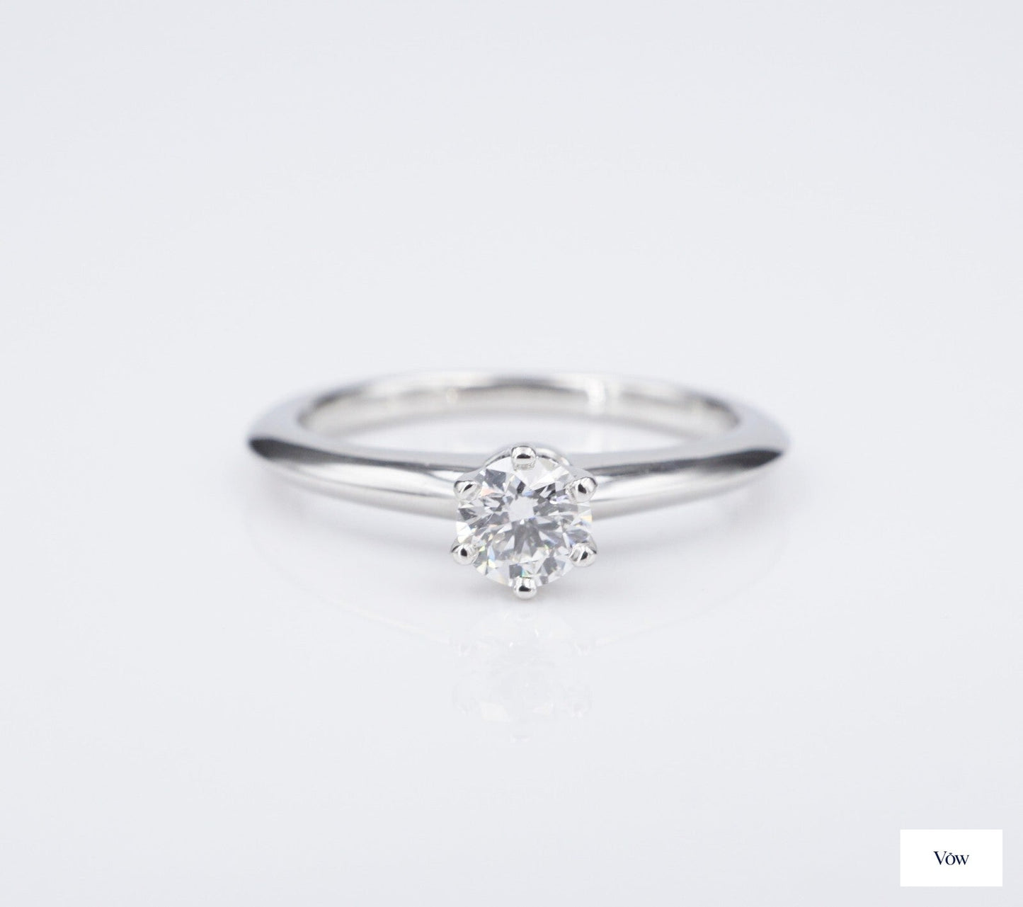 Tiffany & Co. Round Diamond Ring — 0.31ct, Platinum — Authentic Pre-Owned