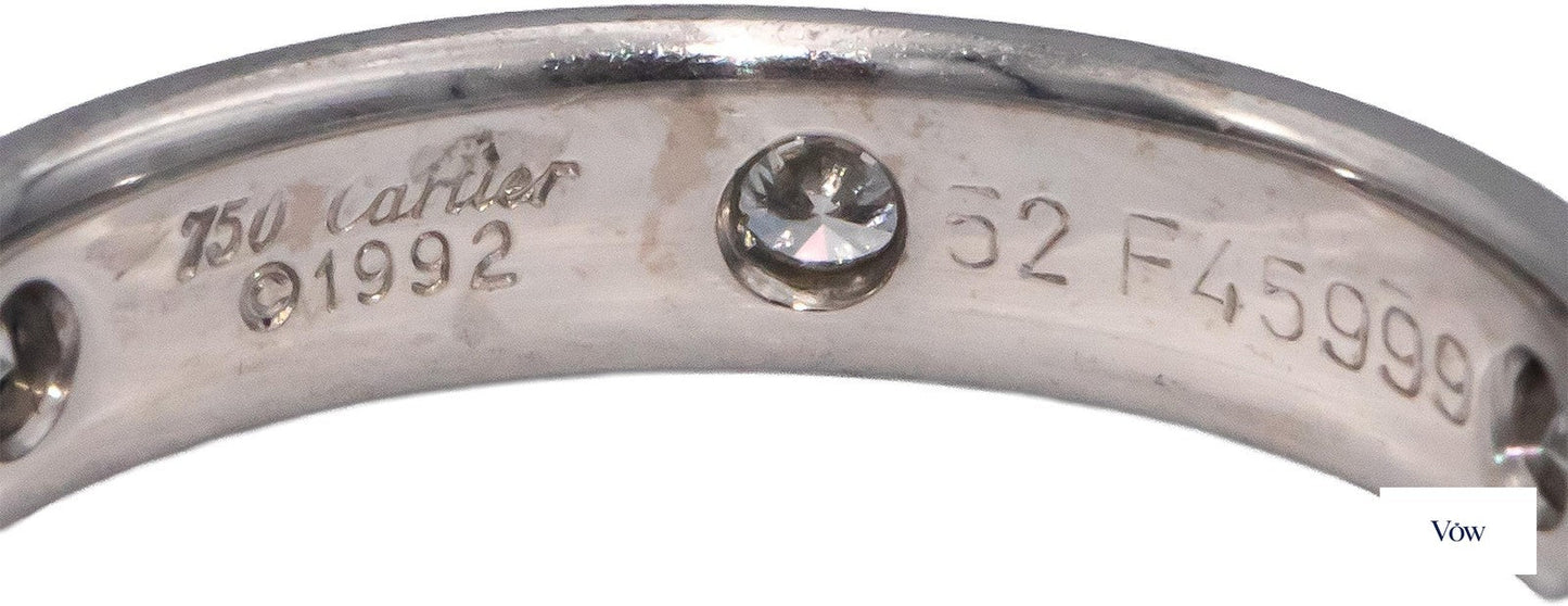 Cartier Stella Diamond Ring — 0.25ct Round, 18K White Gold — Authentic Pre-Owned