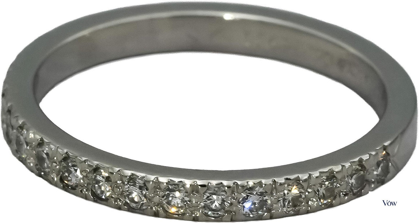 Tiffany & Co. Novo Diamond Band — 0.16ct Platinum Ring — Authentic Pre-Owned