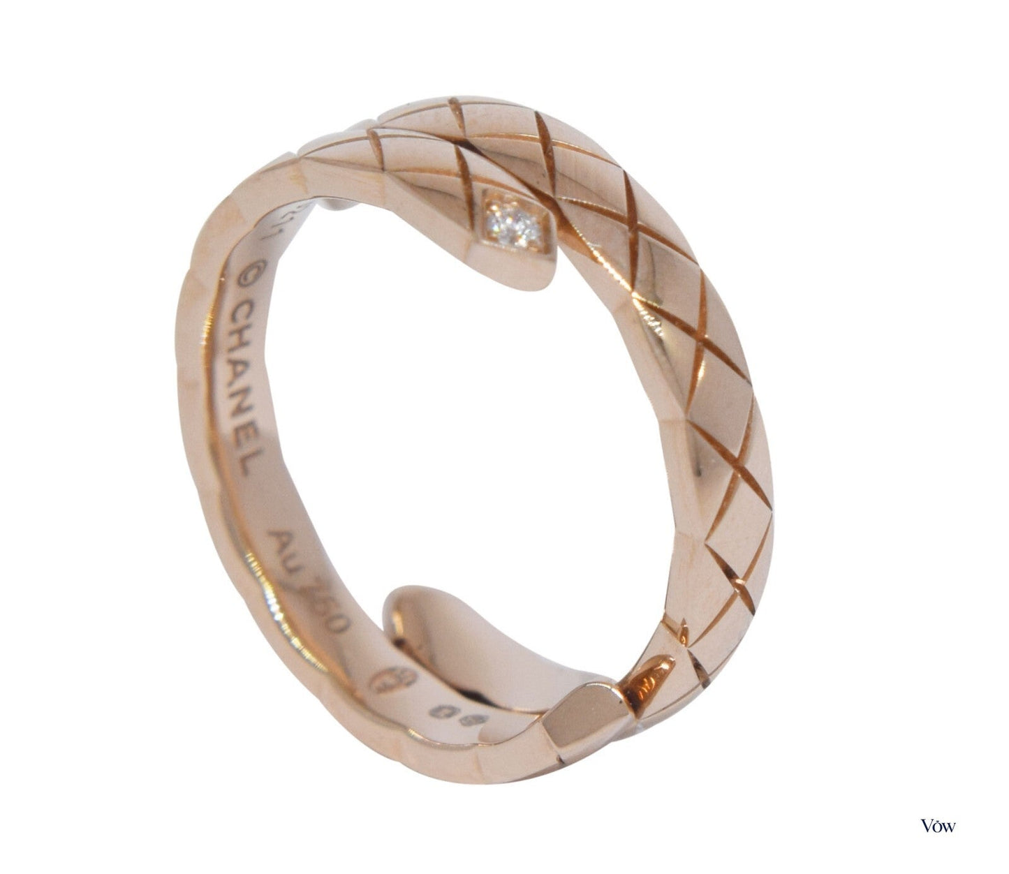 Chanel Coco Crush Toi Et Moi — 18k Rose Gold Diamond Ring — Authentic Pre-Owned