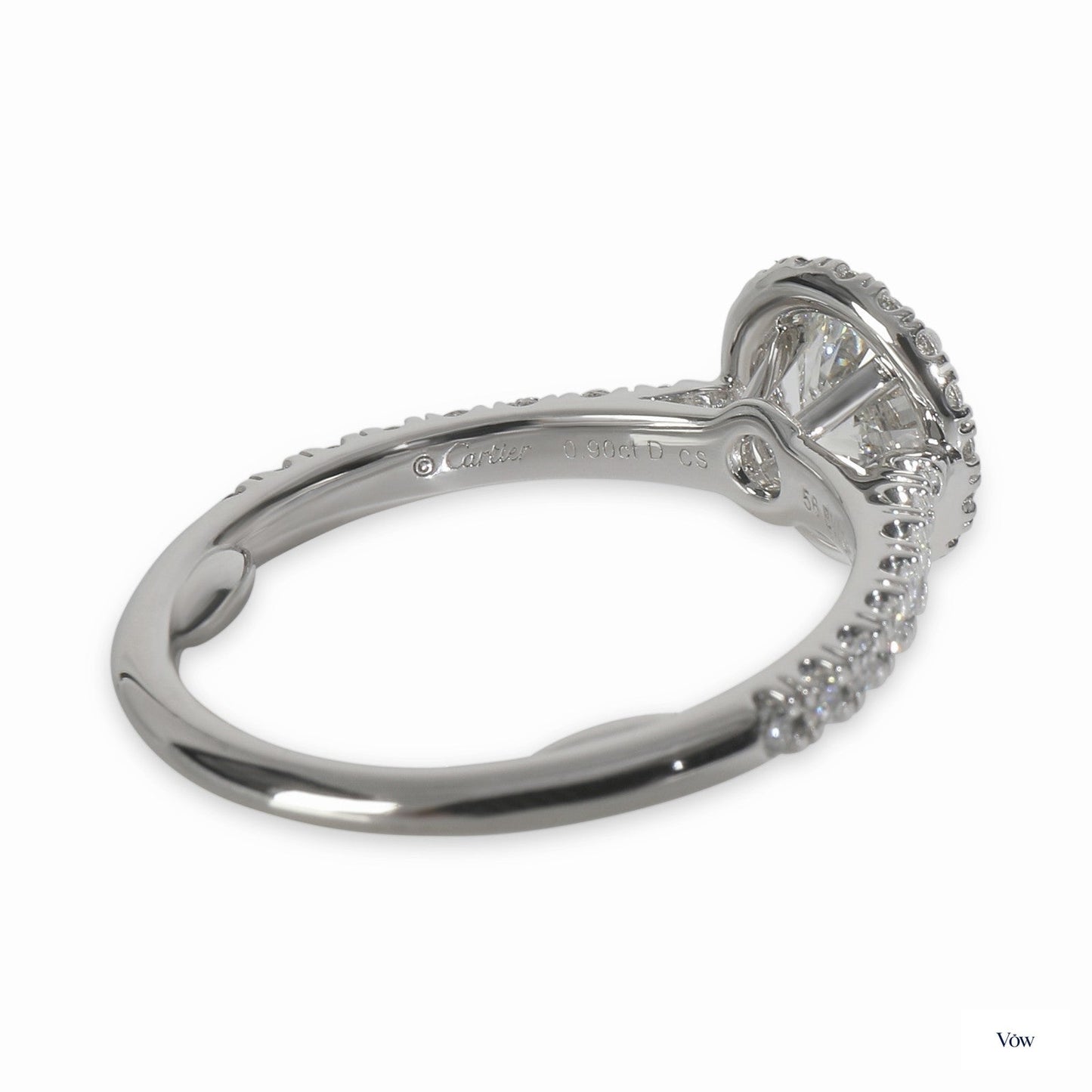 Cartier Destinee — 0.90ct Round Diamond Platinum Ring — Authentic Pre-Owned