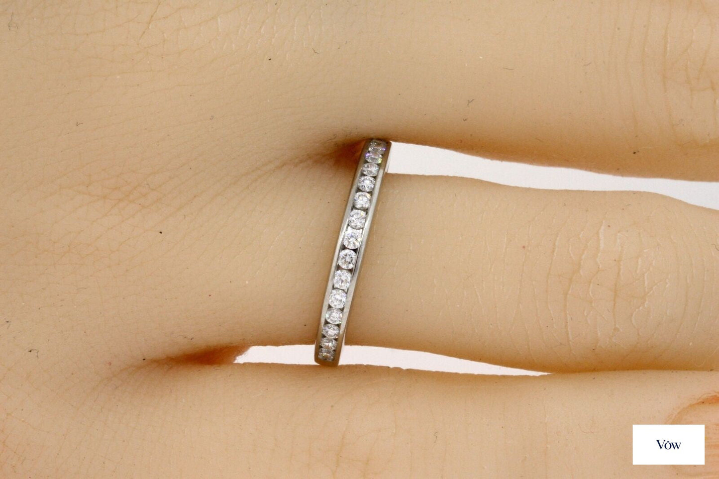 Tiffany & Co. Channel Diamond Wedding Band — 0.24ct Platinum — Authentic Pre-Owned