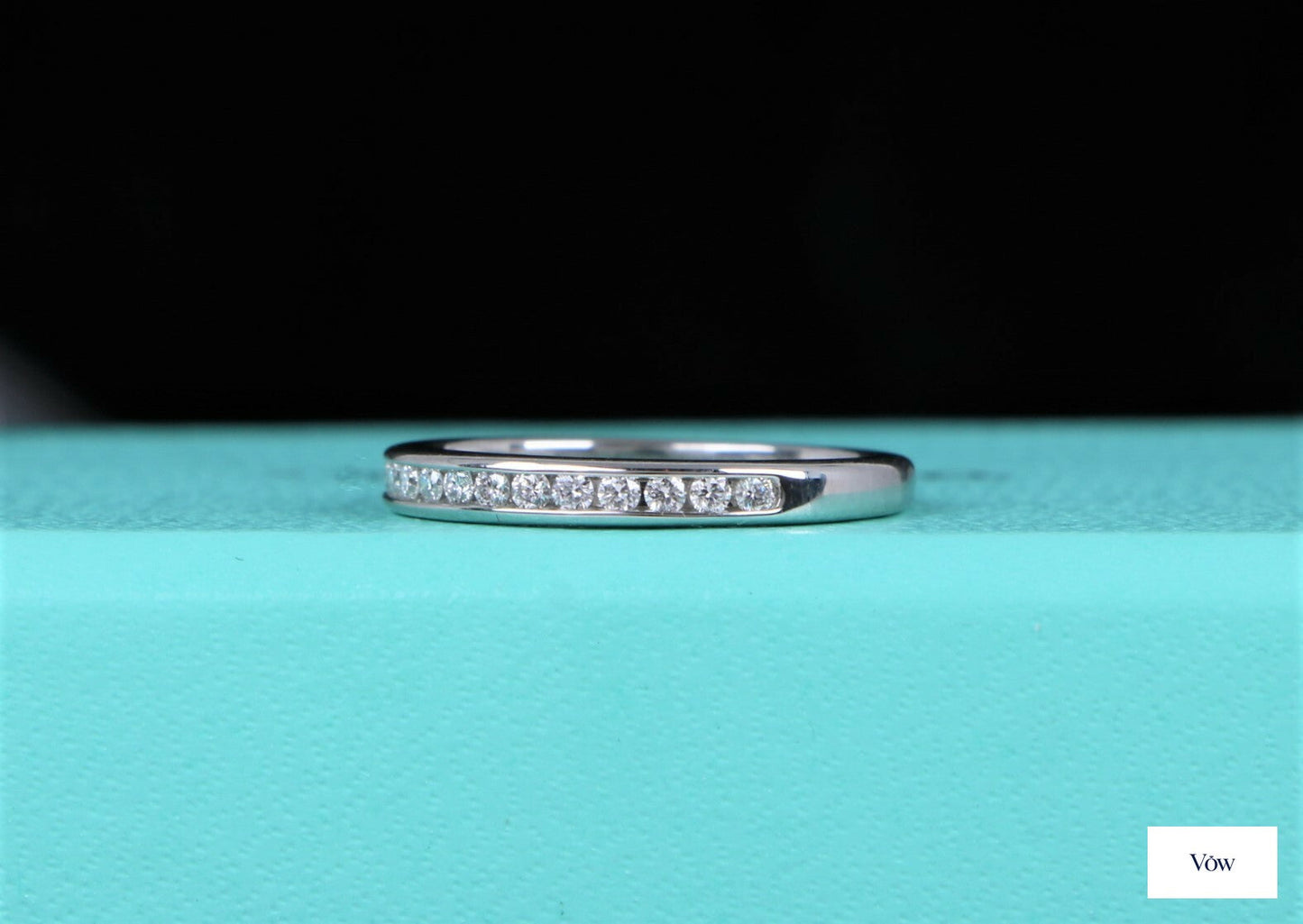 Tiffany & Co. Channel Set Diamond Band — Platinum — Authentic Pre-Owned