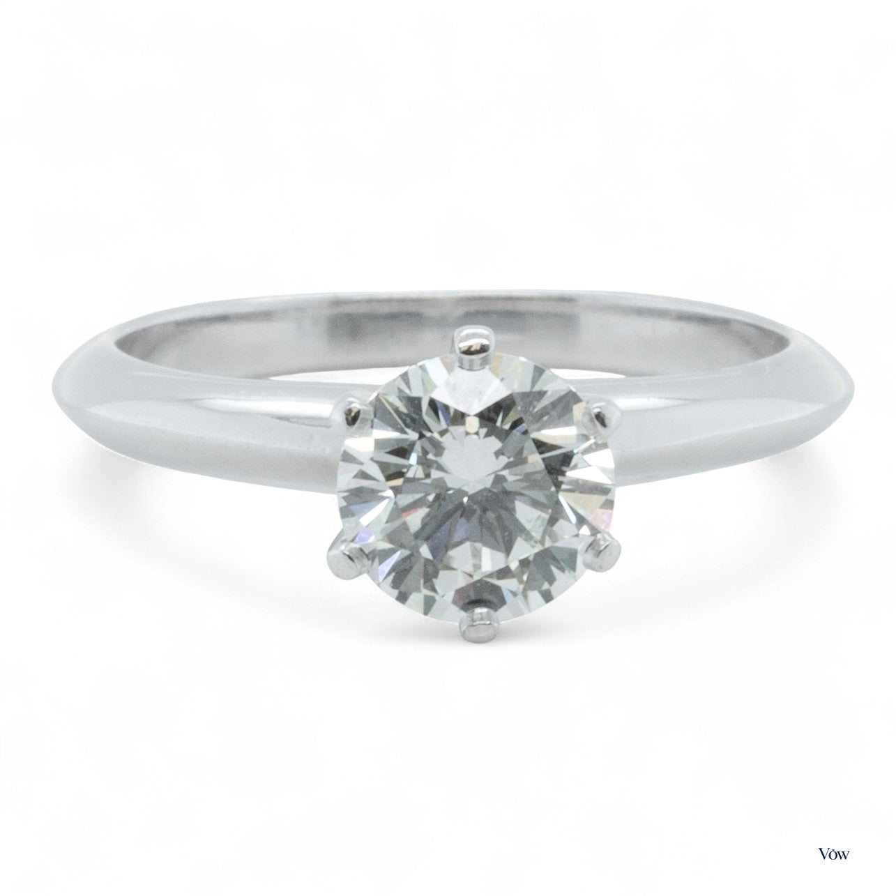 Tiffany & Co. Round Diamond Engagement Ring — 0.95ct, Platinum — Authentic Pre-Owned
