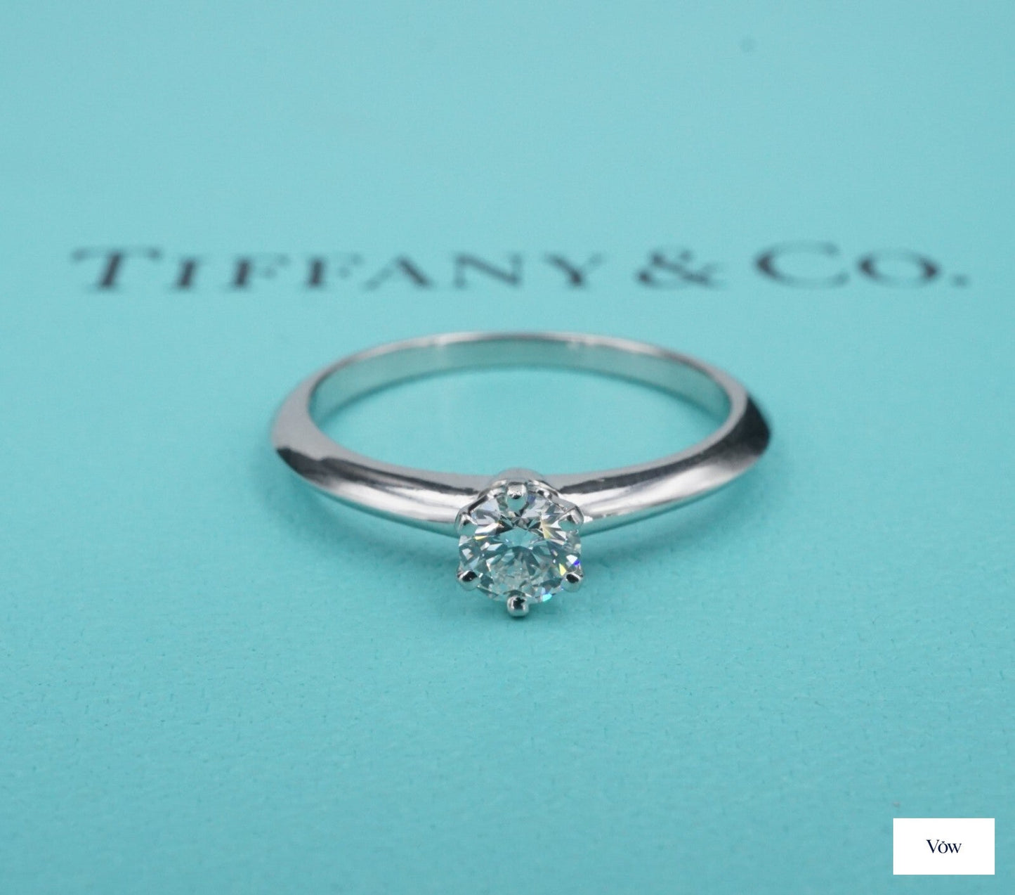 Tiffany & Co. Round Diamond Ring — 0.28ct, Platinum — Authentic Pre-Owned