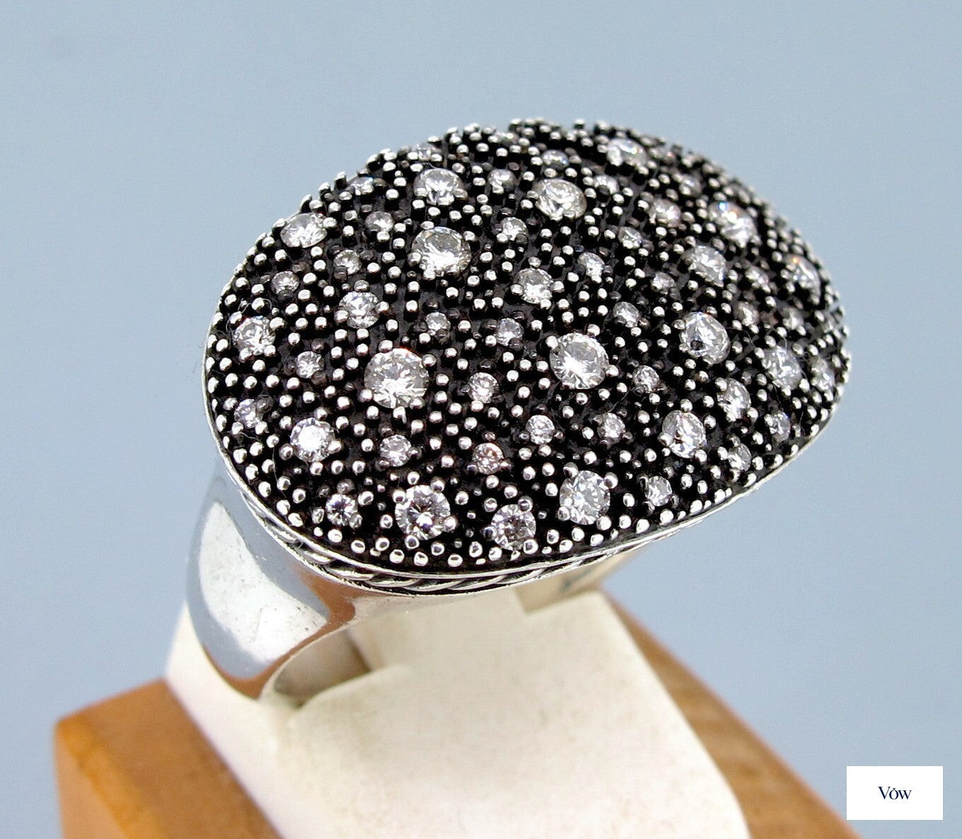 David Yurman Midnight Melange — 1.00ct Round Diamonds, Sterling Silver — Authentic Pre-Owned