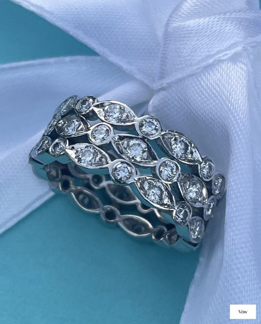 Tiffany & Co. Jazz Diamond Ring — Platinum, Size 5 — Authentic Pre-Owned