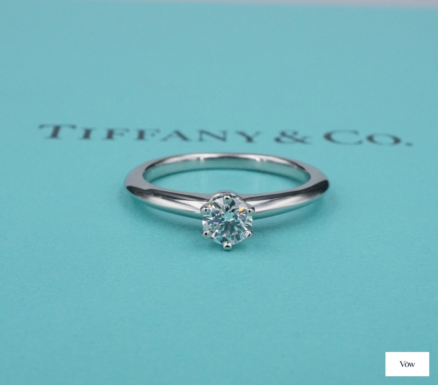 Tiffany & Co. Round Diamond Ring — 0.31ct, Platinum — Authentic Pre-Owned