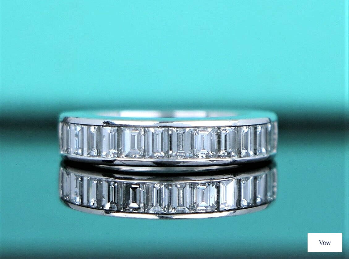 Tiffany & Co. Baguette Diamond Wedding Band — 0.96ct Platinum — Authentic Pre-Owned