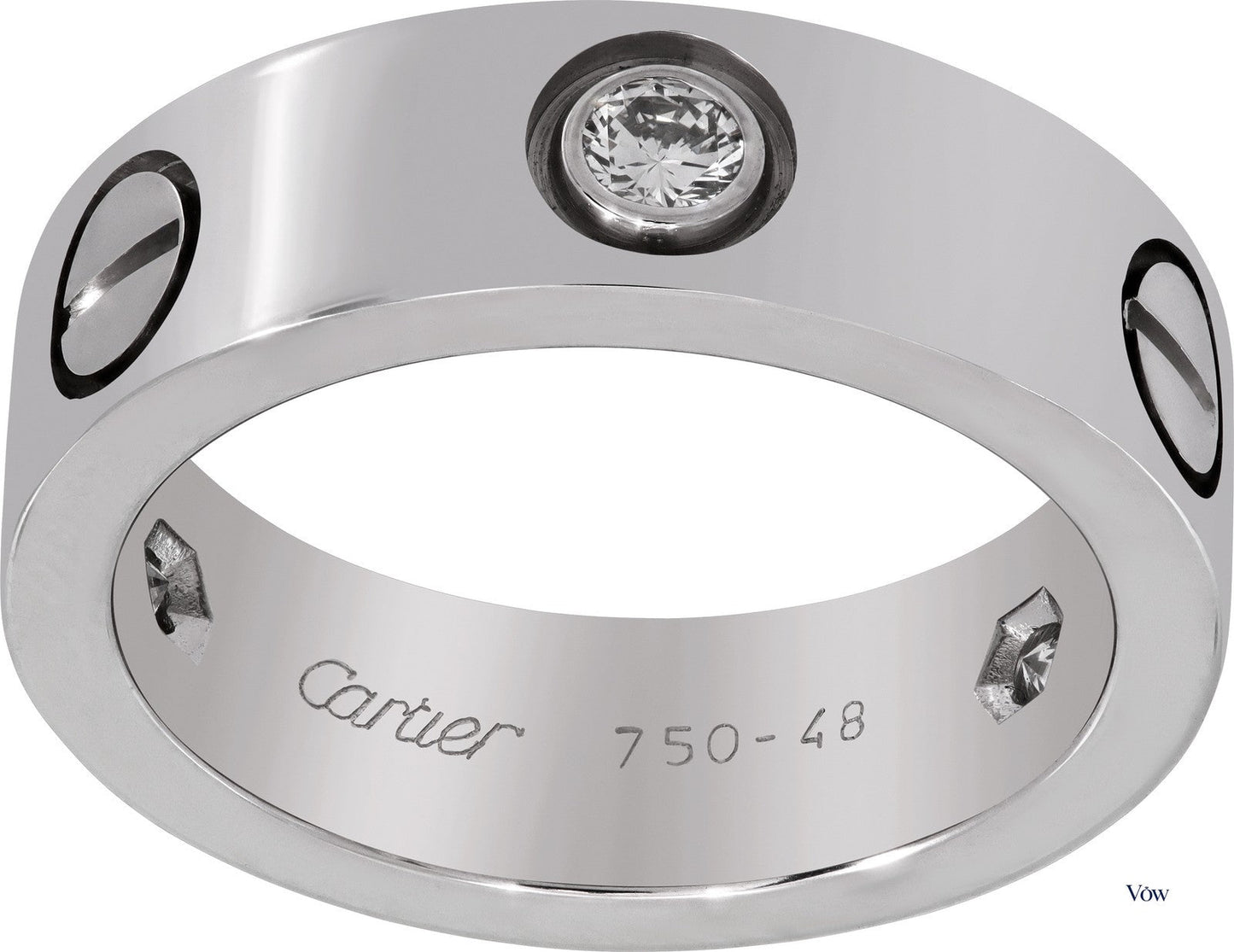 Cartier Love Ring — 18k White Gold, Classic Model — Authentic Pre-Owned