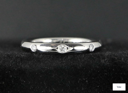 Van Cleef & Arpels Tendrement Étoiles — 0.06ct Platinum Band — Authentic Pre-Owned