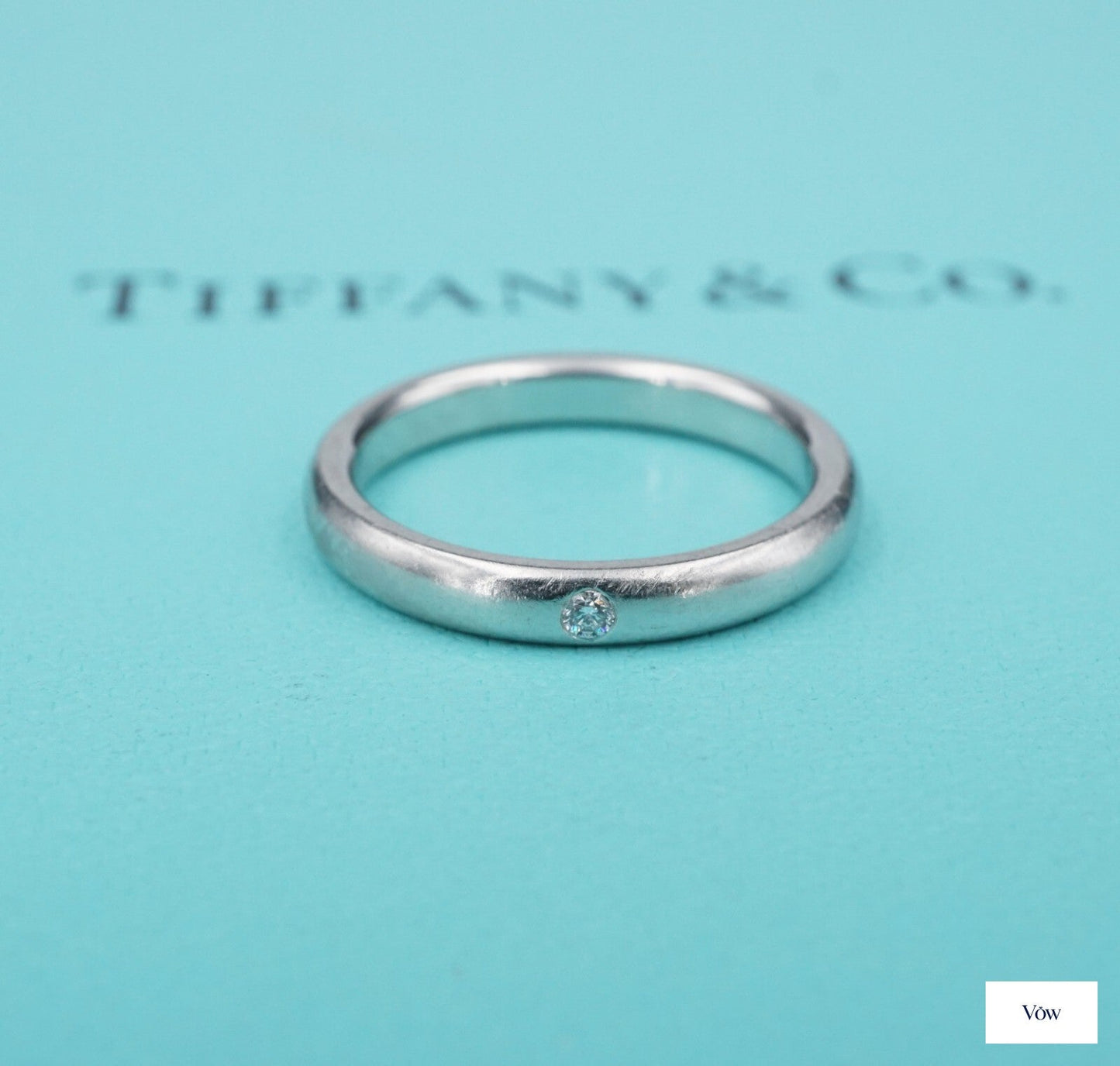 Tiffany & Co. Elsa Peretti Diamond Band — Platinum — Authentic Pre-Owned