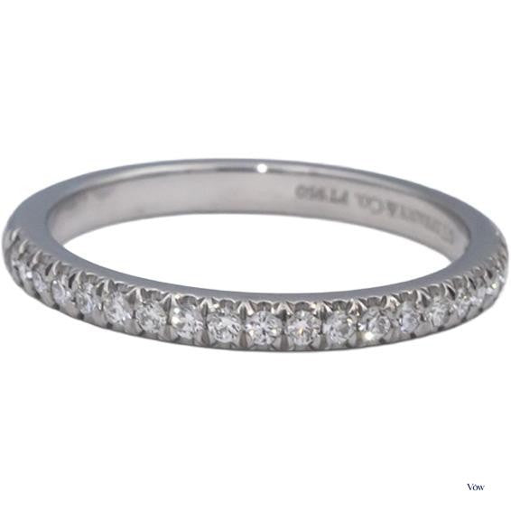 Tiffany & Co. Soleste Diamond Band — 0.17ct Round, Platinum — Authentic Pre-Owned