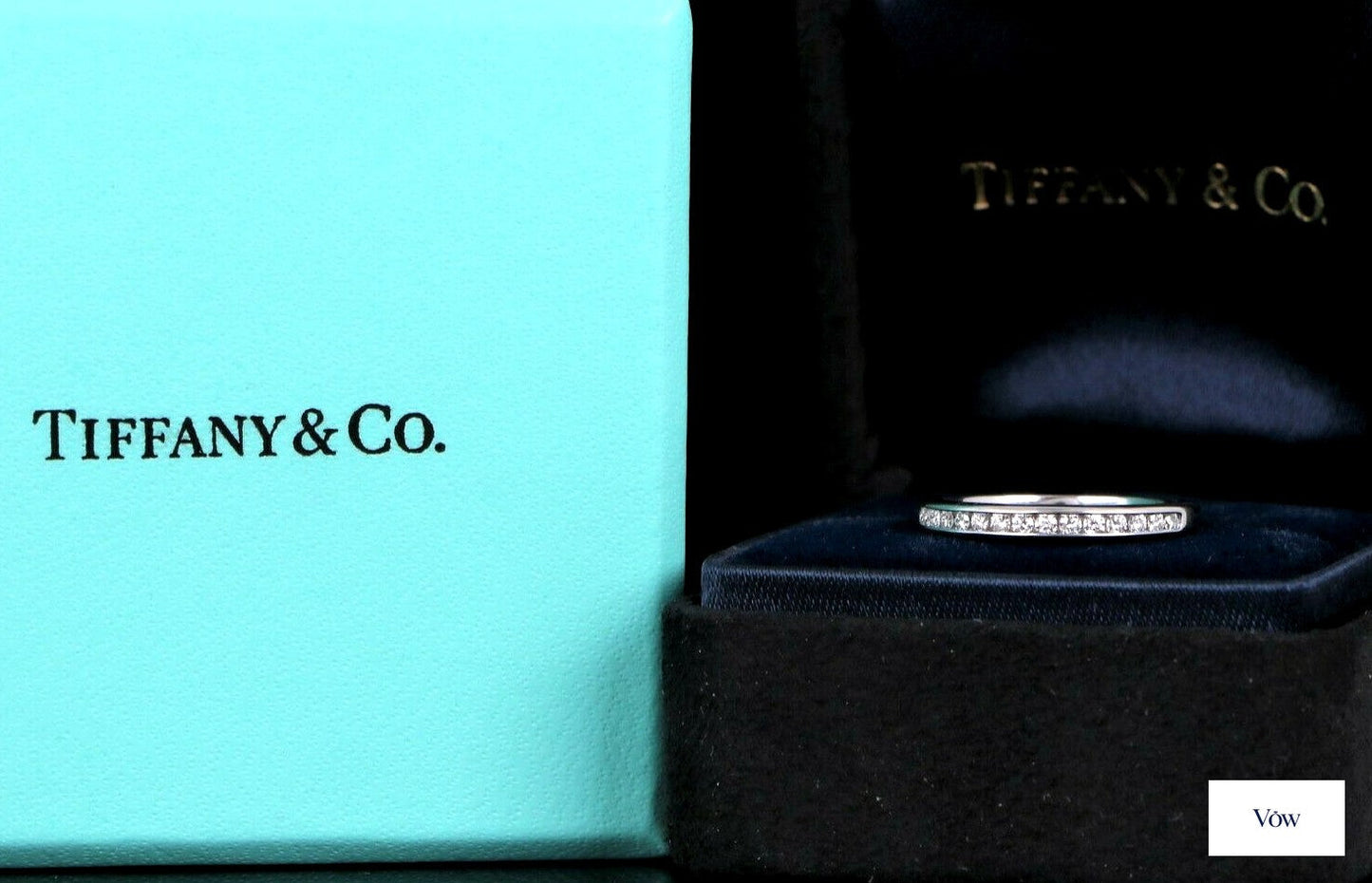 Tiffany & Co. Channel Set Diamond Band — Platinum — Authentic Pre-Owned