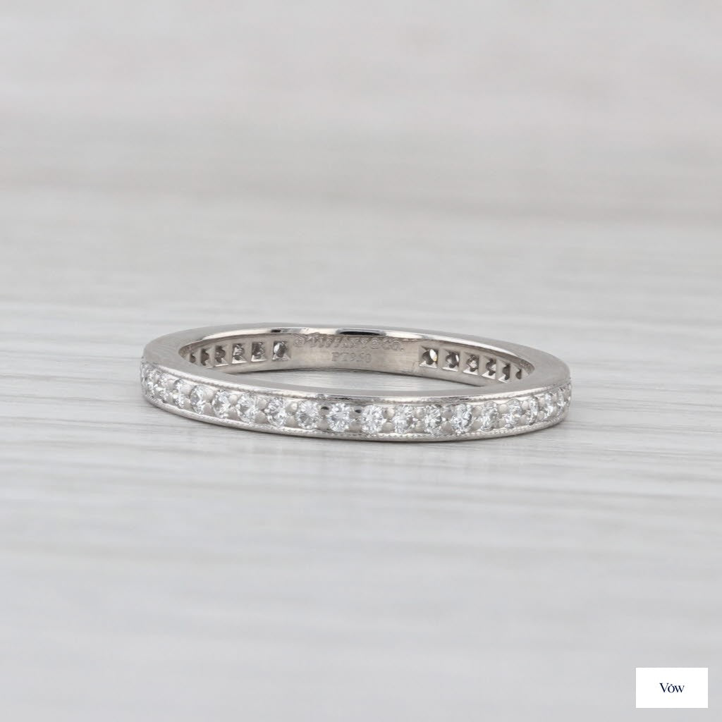 Tiffany & Co. Legacy — 0.62ct Diamond Eternity Band, Platinum — Authentic Pre-Owned