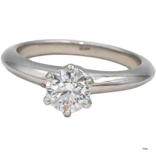 Tiffany & Co. Round Diamond Ring — 0.73ct, Platinum — Authentic Pre-Owned