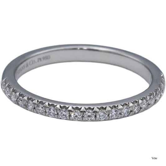 Tiffany & Co. Round Diamond Band — 0.20ct, Platinum, Size 5 — Authentic Pre-Owned