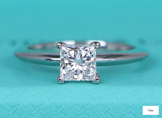 Tiffany & Co. Princess Diamond Engagement Ring — 0.70ct Platinum — Authentic Pre-Owned